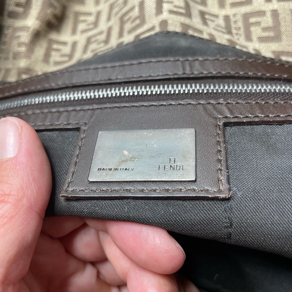 Fendi | Vintage Zucchino Shoulder Bag in Brown FF Monogram Logo - Picture 9 of 17